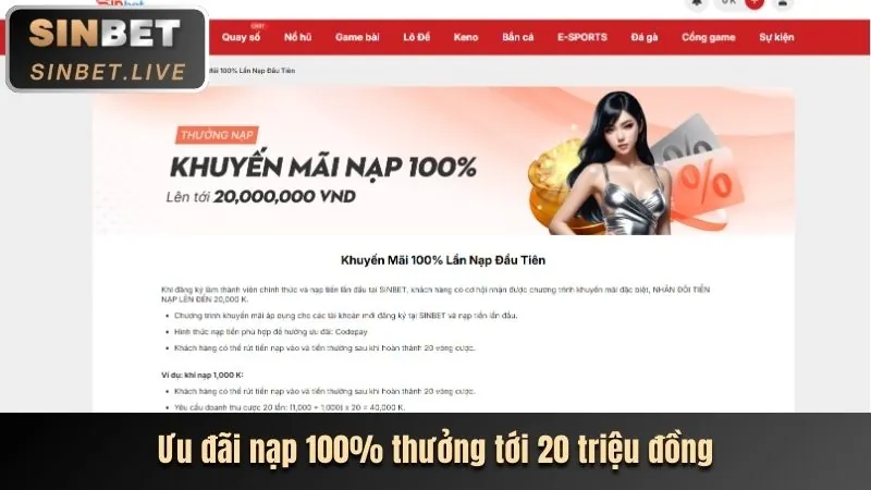 Hoàn trả không giới hạn tại 6bbet